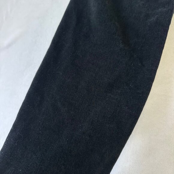 LL Bean Womens High Waisted Corduroy Straight Leg Vtg 90s Pants Size 12 Black - Picture 11 of 12